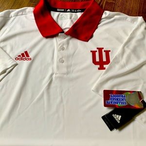 NEW Adidas Indiana University polo shirt